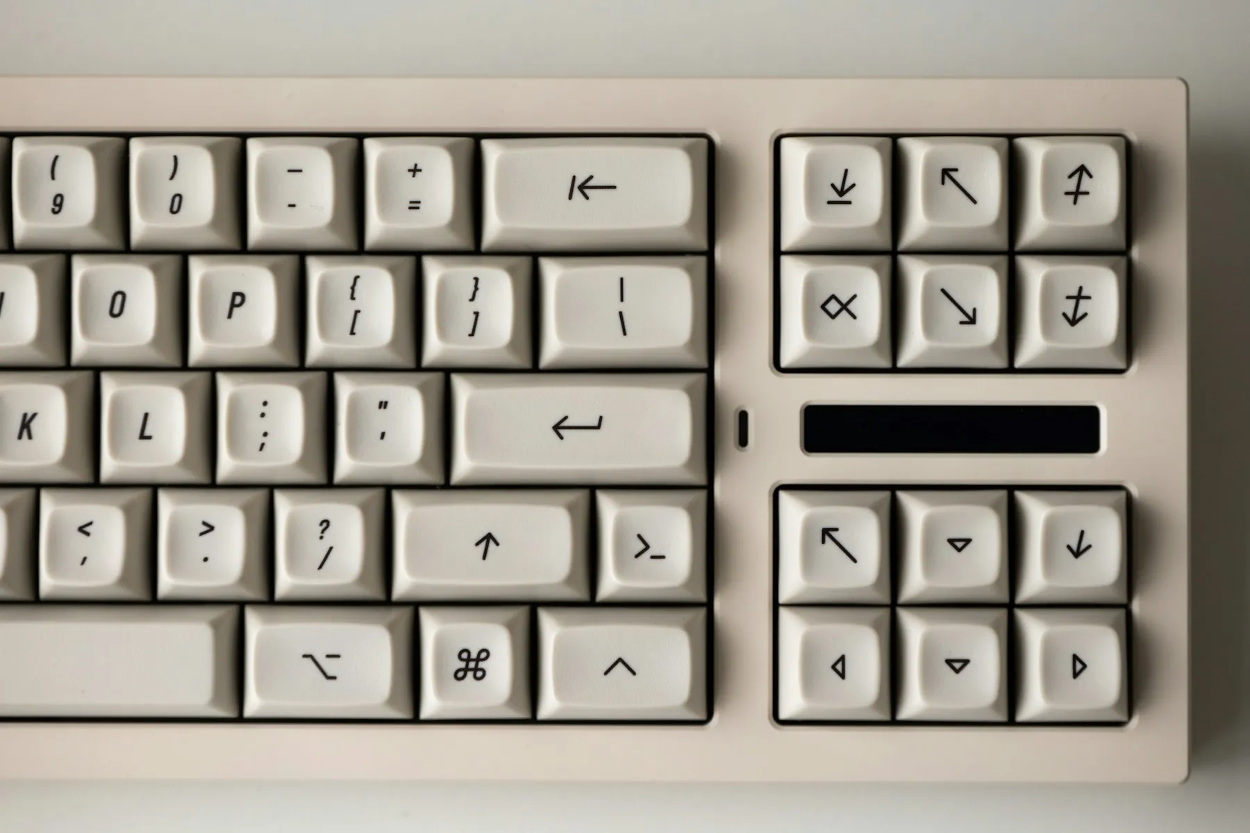 A compact mechanical keyboard on a desk